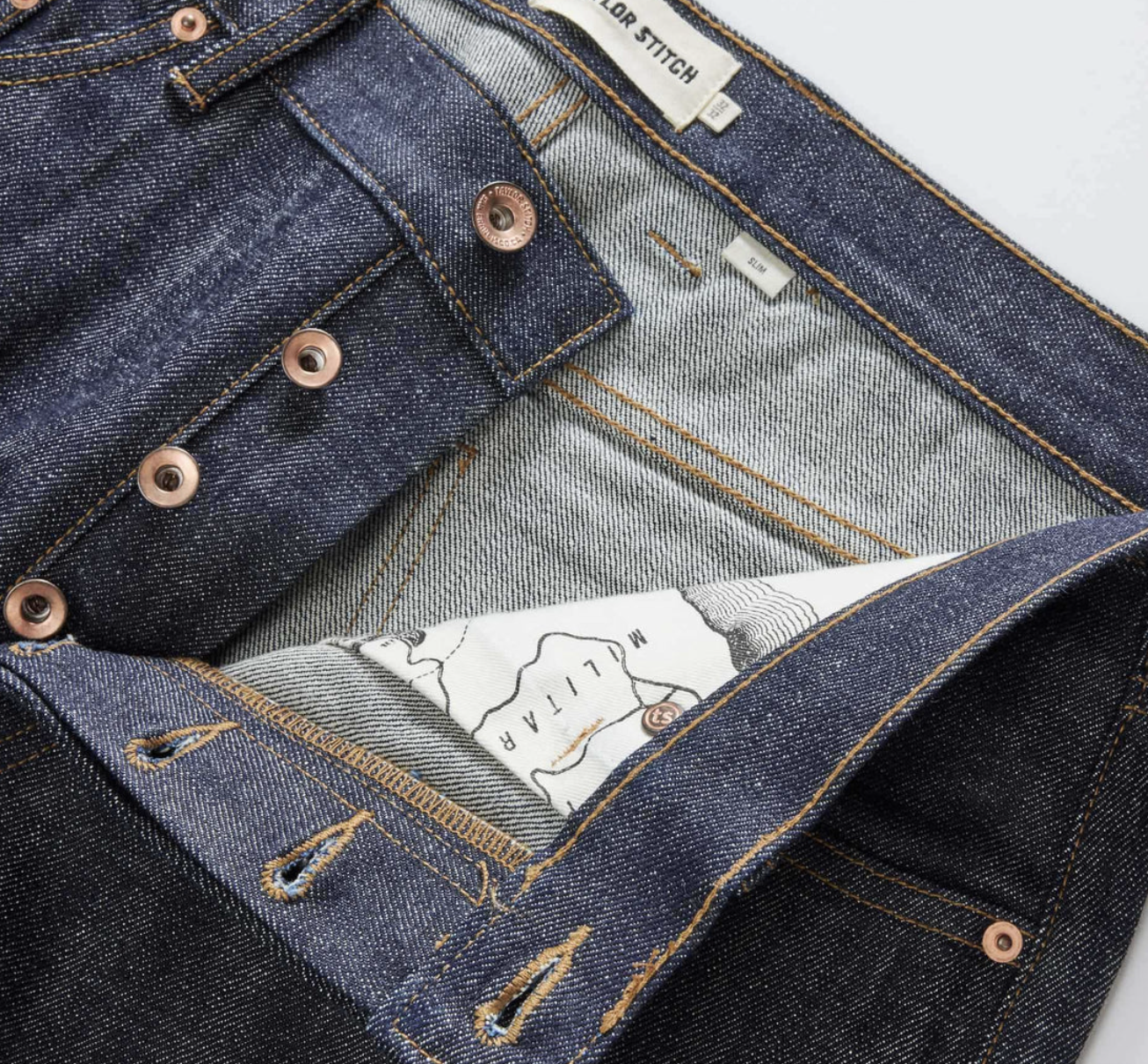 Taylor Stitch Slim Jean in Rigid Organic Selvedge