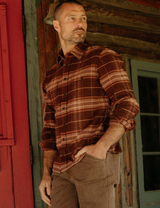 Taylor Stitch Ledge Shirt in Chestnut Plaid