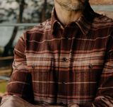 Taylor Stitch Ledge Shirt in Chestnut Plaid