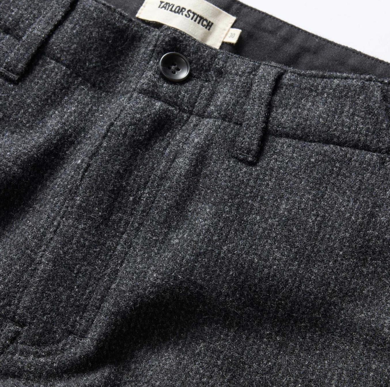 Taylor Stitch Carnegie Pant in Heather Charcoal Wool