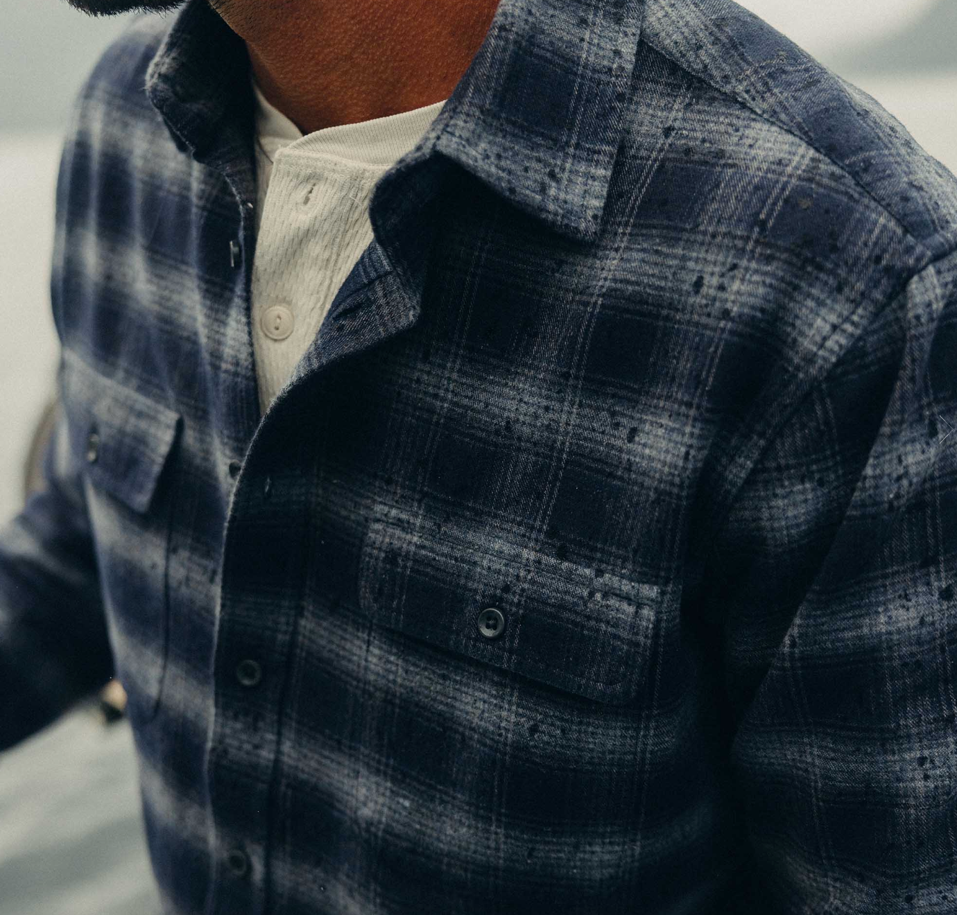 Taylor Stitch Yosemite Shirt in Navy Plaid