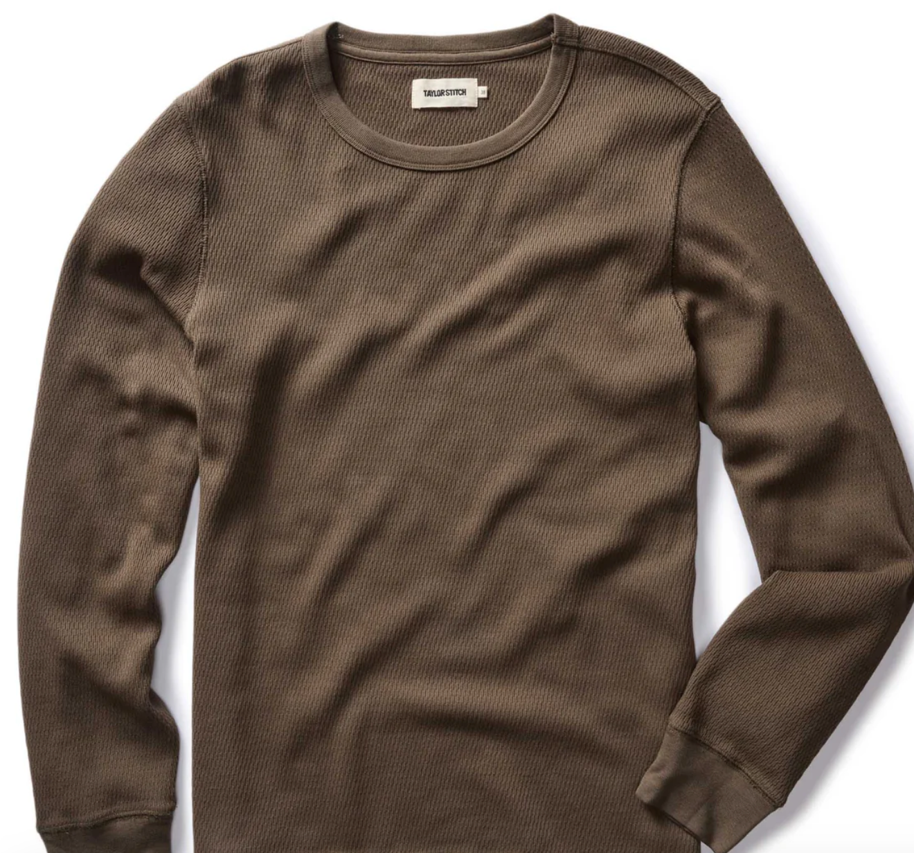 Taylor Stitch L/S Waffle Crew in Olive or Navy