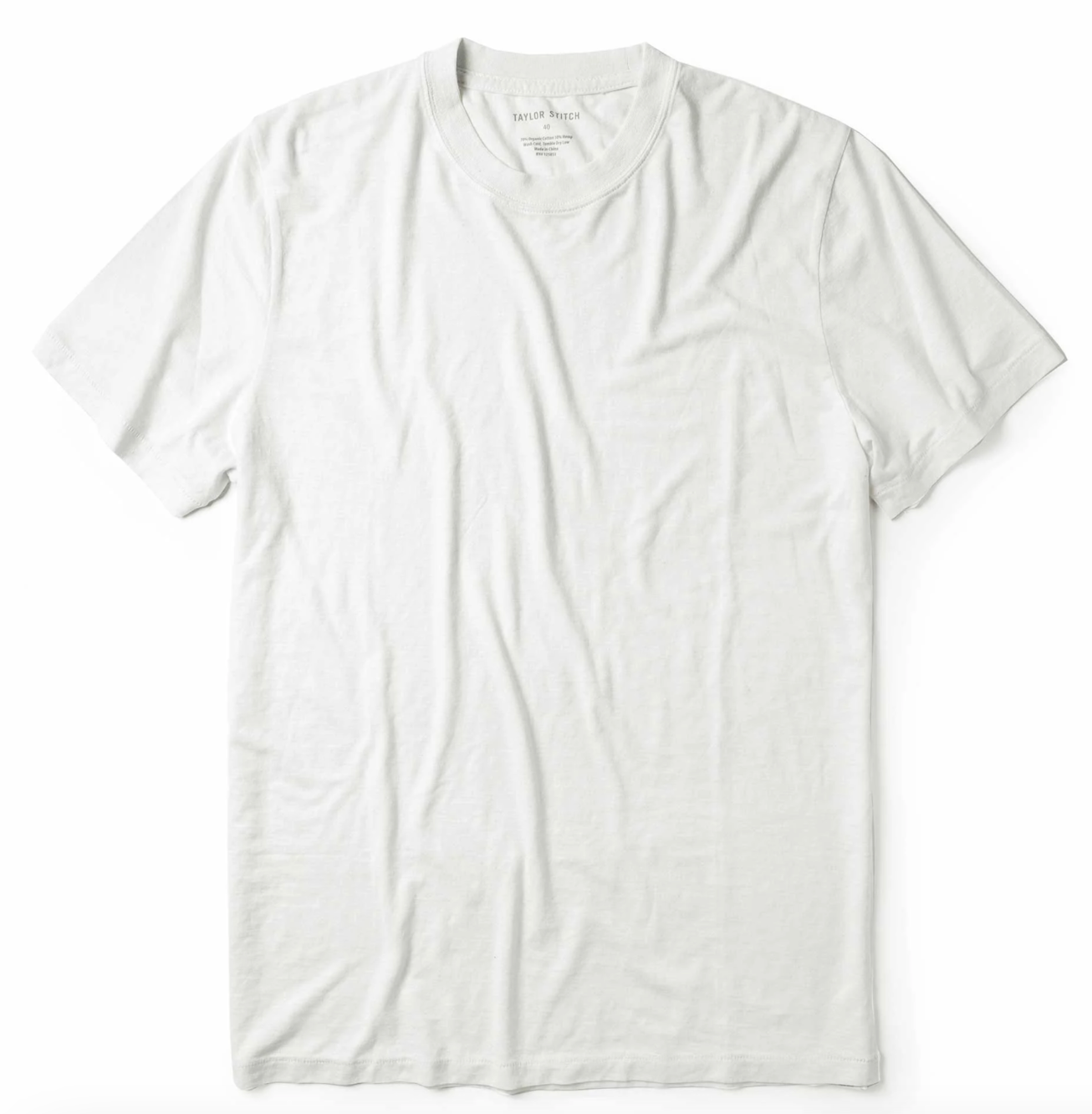 Taylor Stitch Cotton Tee in Natural