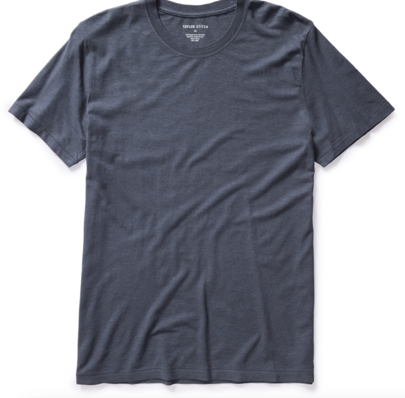 Taylor Stitch Cotton Hemp Tee in Navy