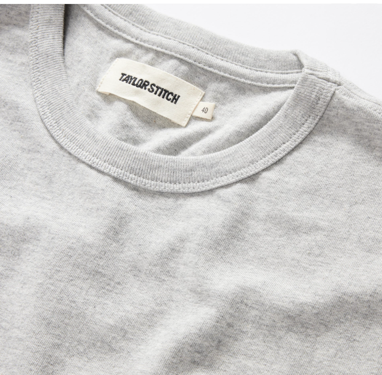 Taylor Stitch Organic Cotton Tee in Sage, White or Grey