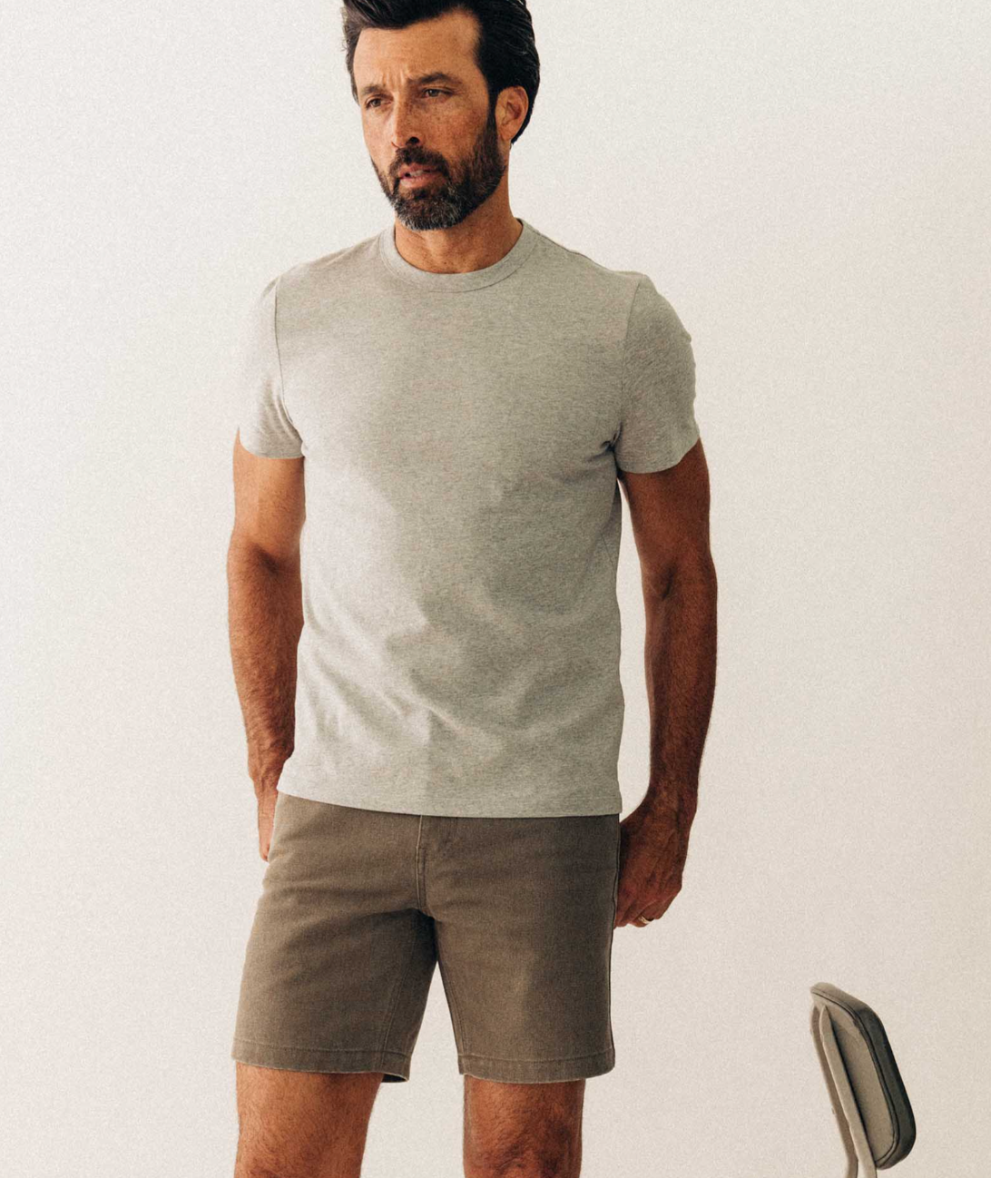 Taylor Stitch Organic Cotton Tee in Sage, White or Grey