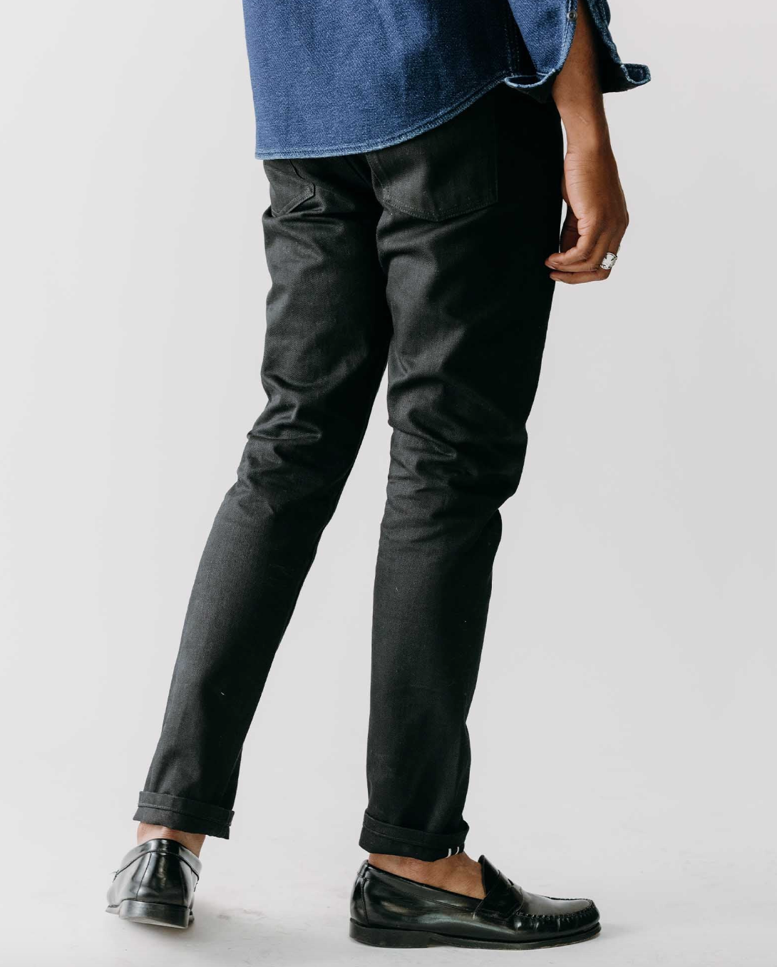 Taylor Stitch Slim Jean in Rigid Black Organic Selvedge