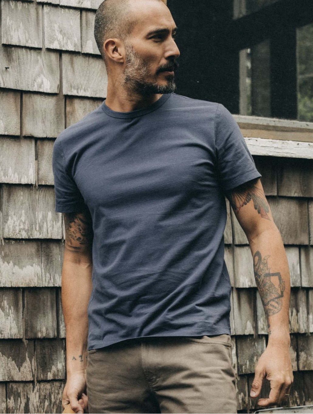 Taylor Stitch Organic Cotton Tee Navy