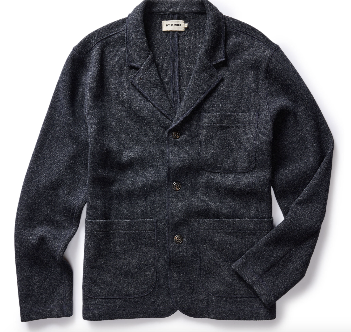 Taylor Stitch Evans Jacket in Navy Birdseye Wool