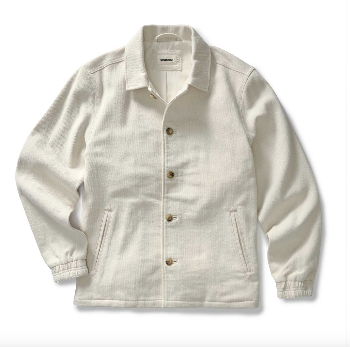 Taylor Stitch Crew Jacket in Seeded Natural Sashiko