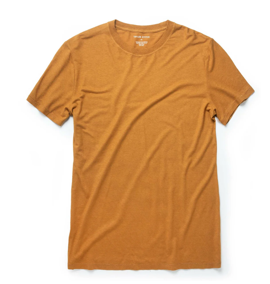 Taylor Stitch Cotton Hemp Tee in Saffron
