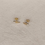 18k GF Lightening Bolt Stud Earrings