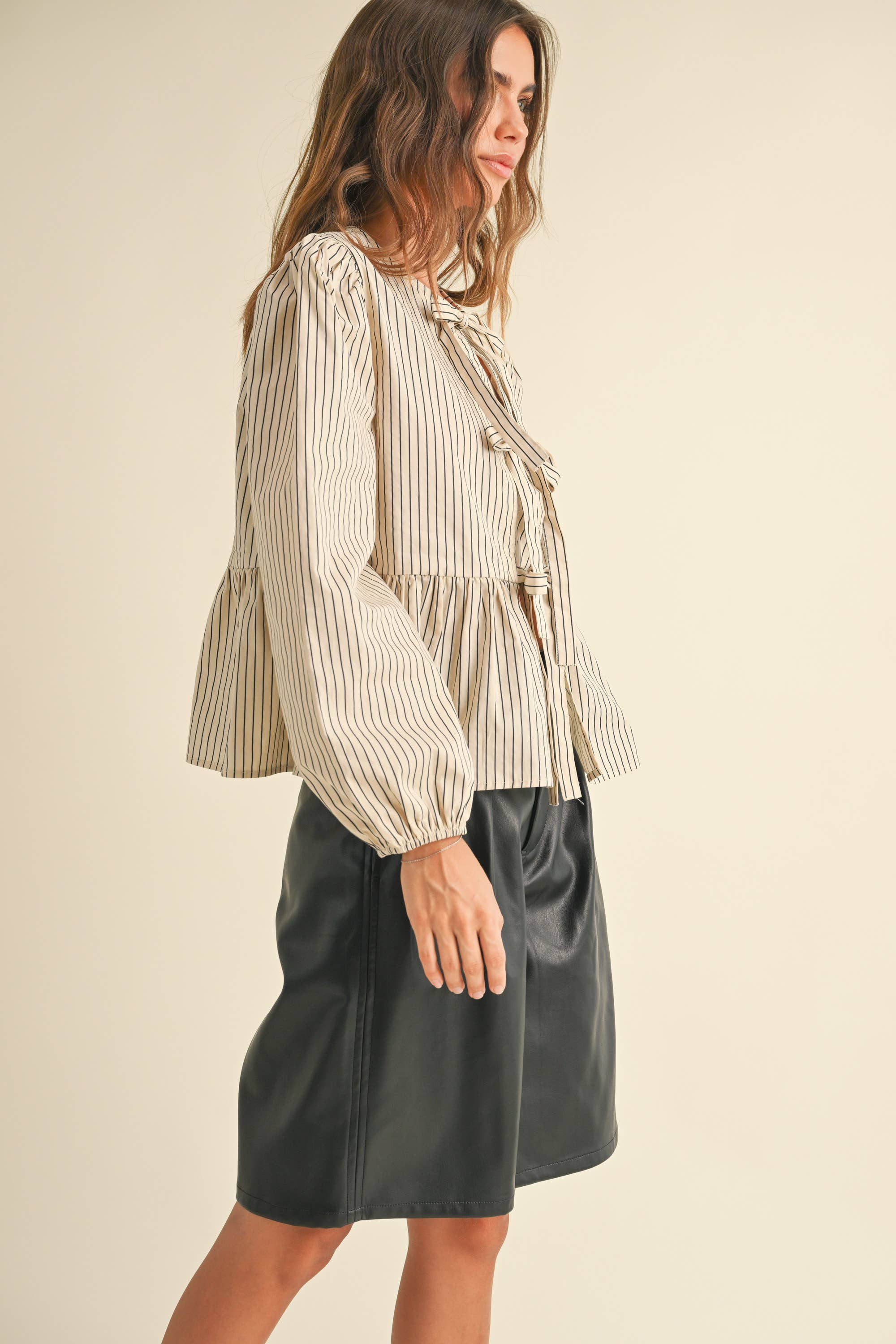 Sweet Caroline Tie Front Blouse