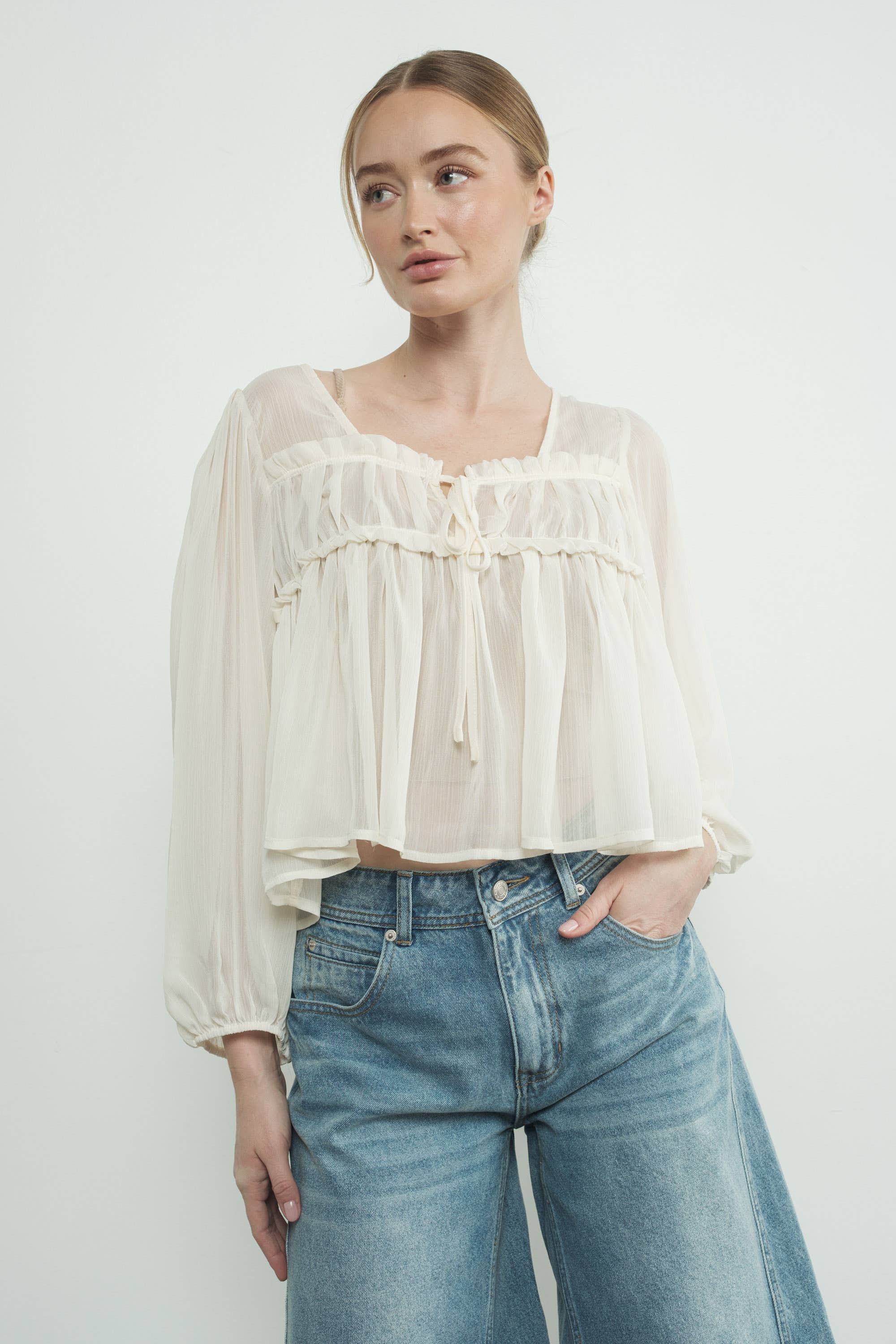 Talia Sheer Blouse