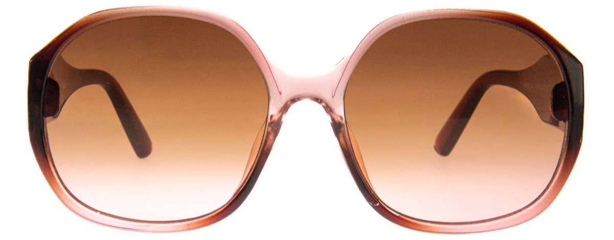 So Enchanting Brown/Pink Sunglasses