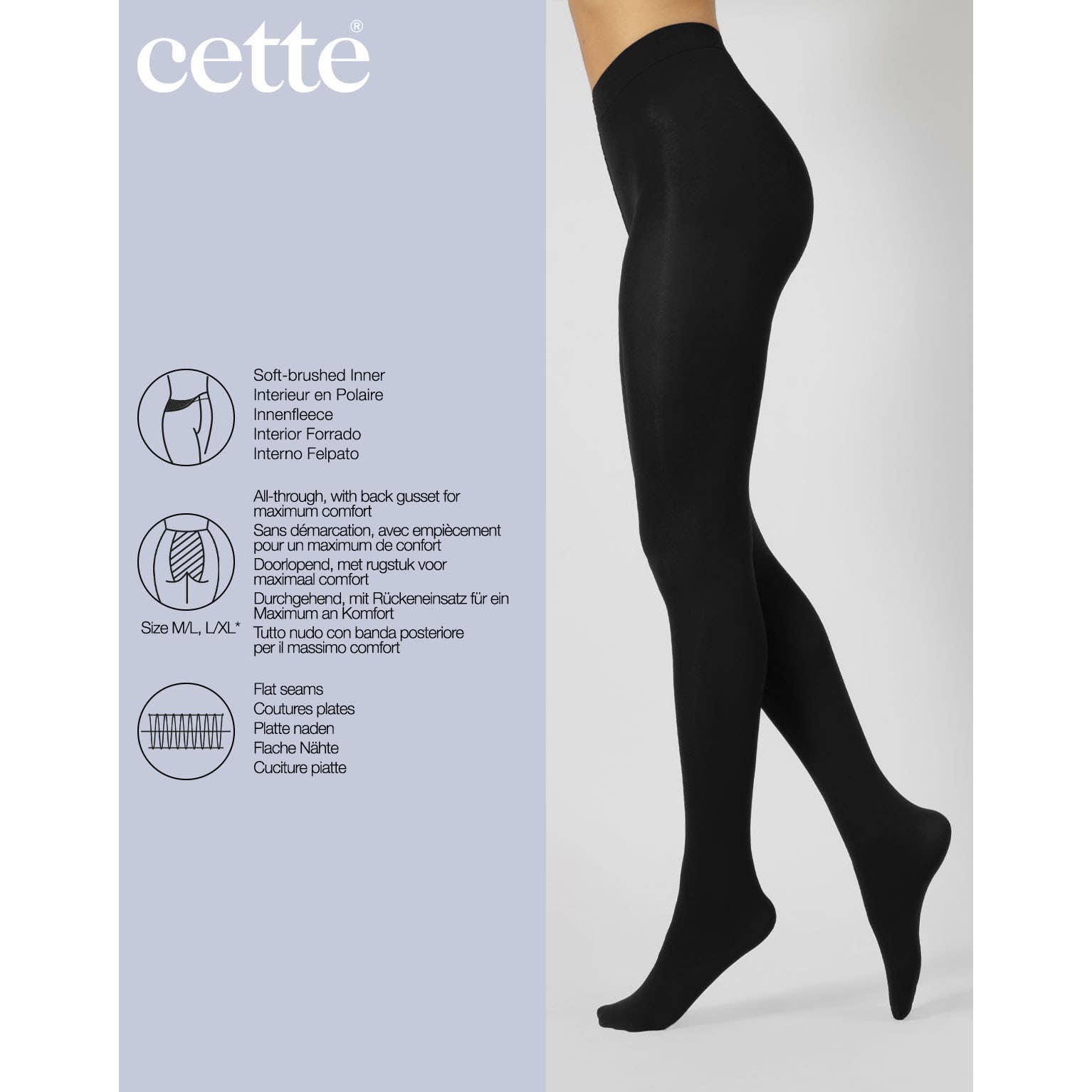 Fleece Thermal Opaque Tights