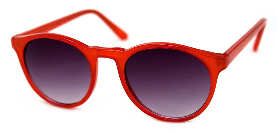 Grad School Sunglasses in Red