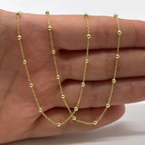 Vermeil 14K Gold Over Sterling Silver Satellite Necklace