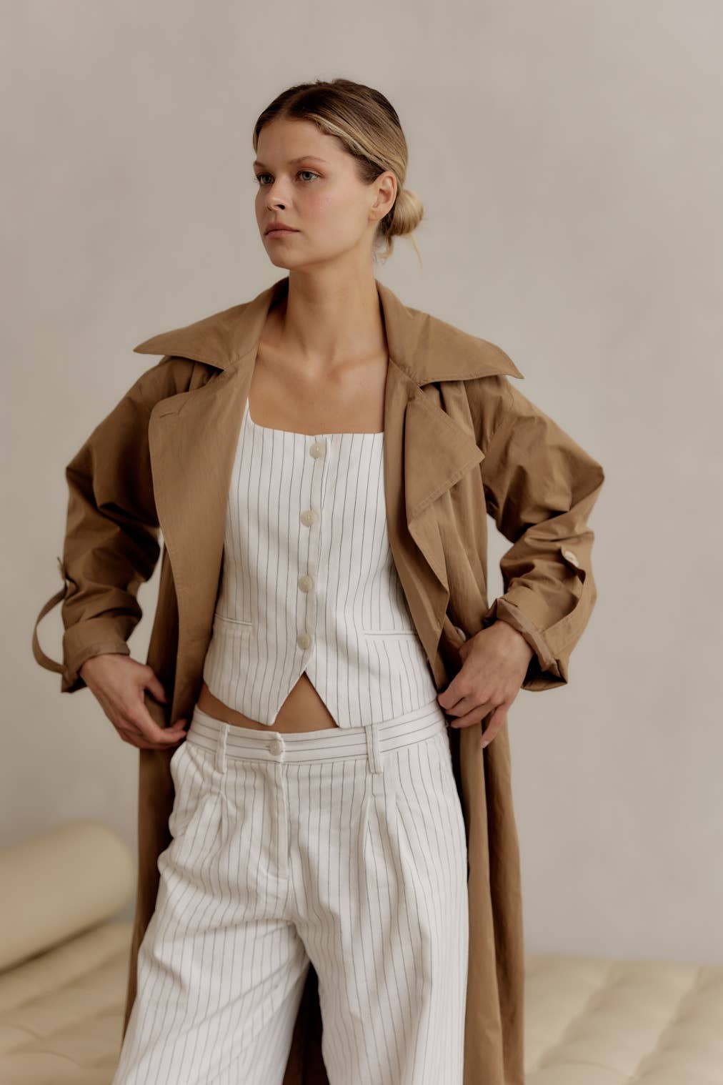 The Jani Midi Length Trench Coat