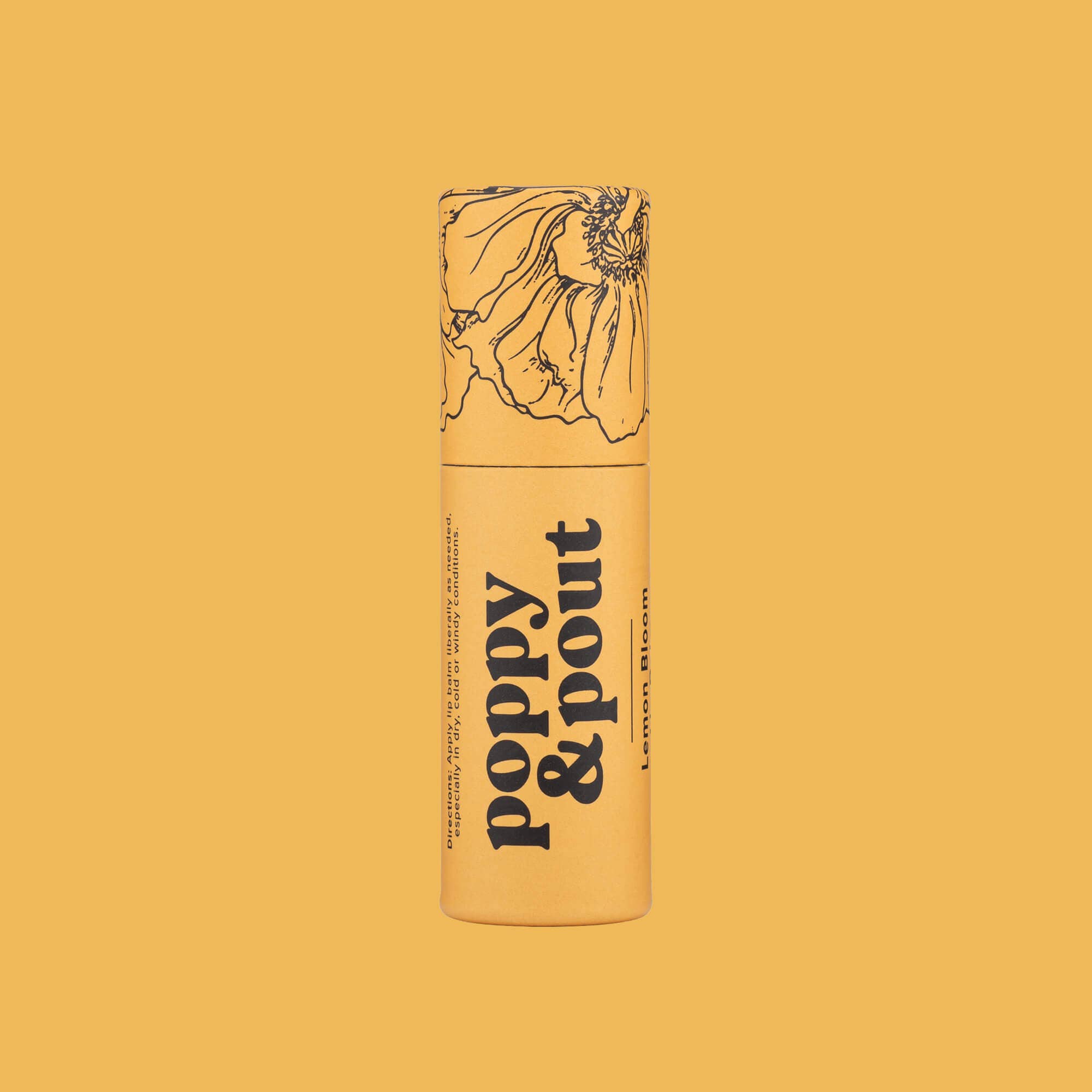 Poppy & Pout Lip Balm, Lemon Bloom