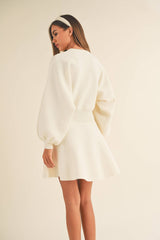 Briana Balloon Sleeve Sweater Dress