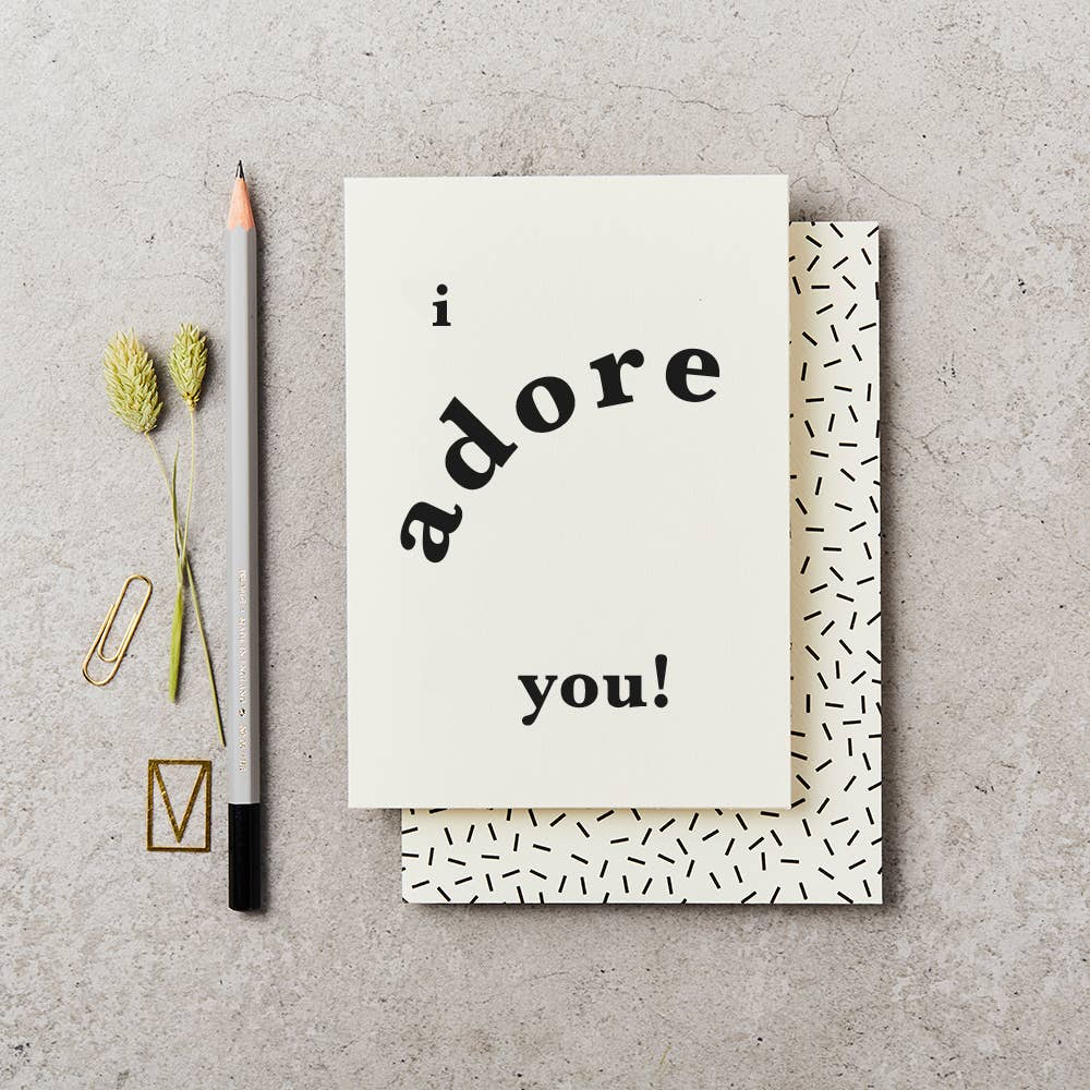 I Adore You Greeting Card