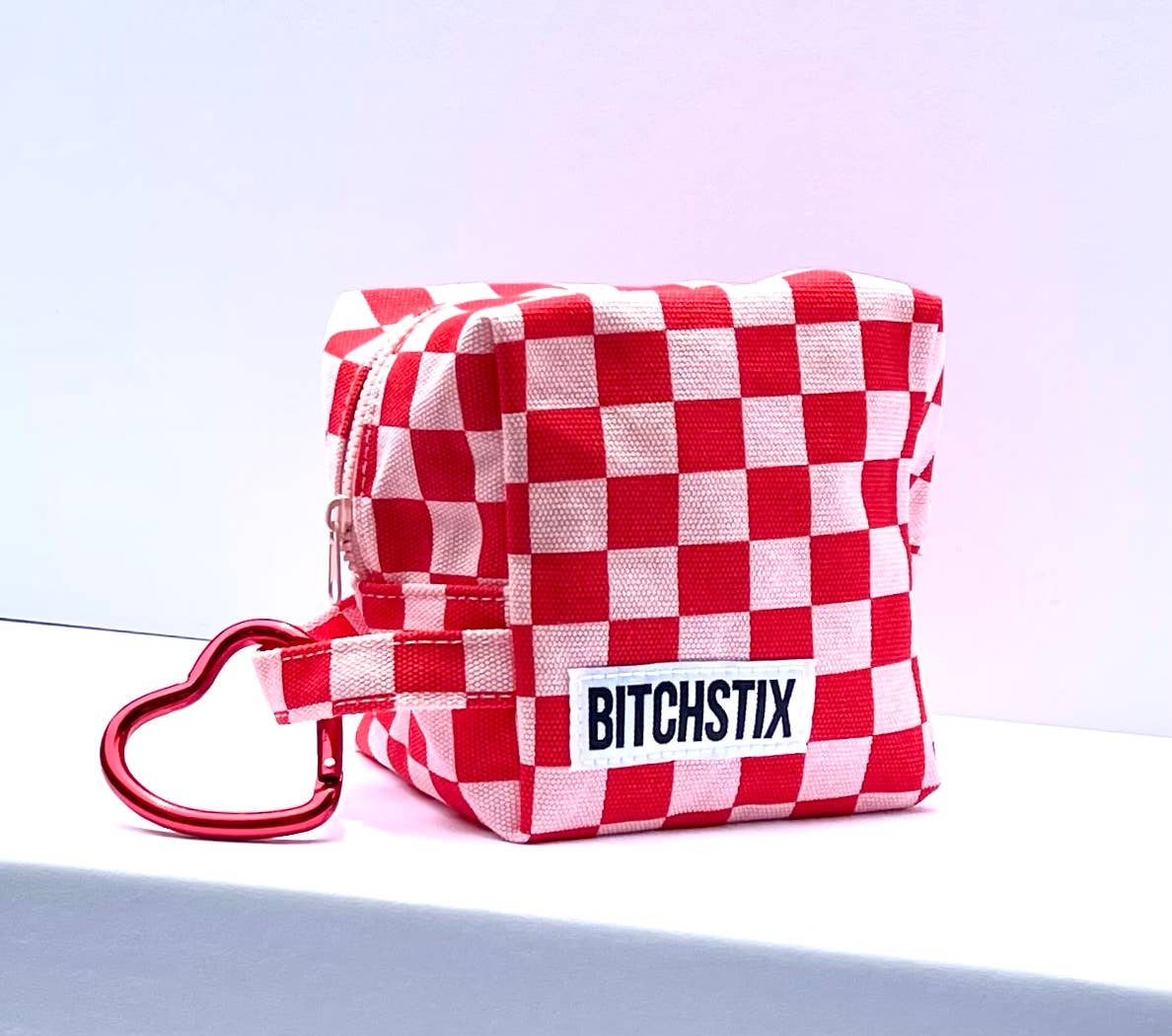 BITCHSTIX Travel Tote with Heart Carabiner.