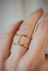 Gold Cage Ring