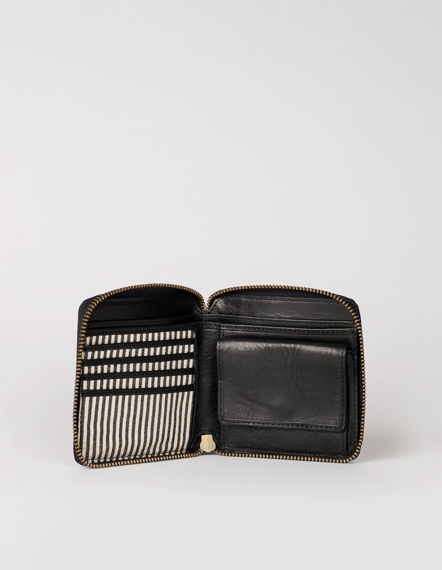 Sonny Square Wallet - Black Stromboli Leather