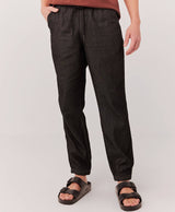 Black Chambray Pants