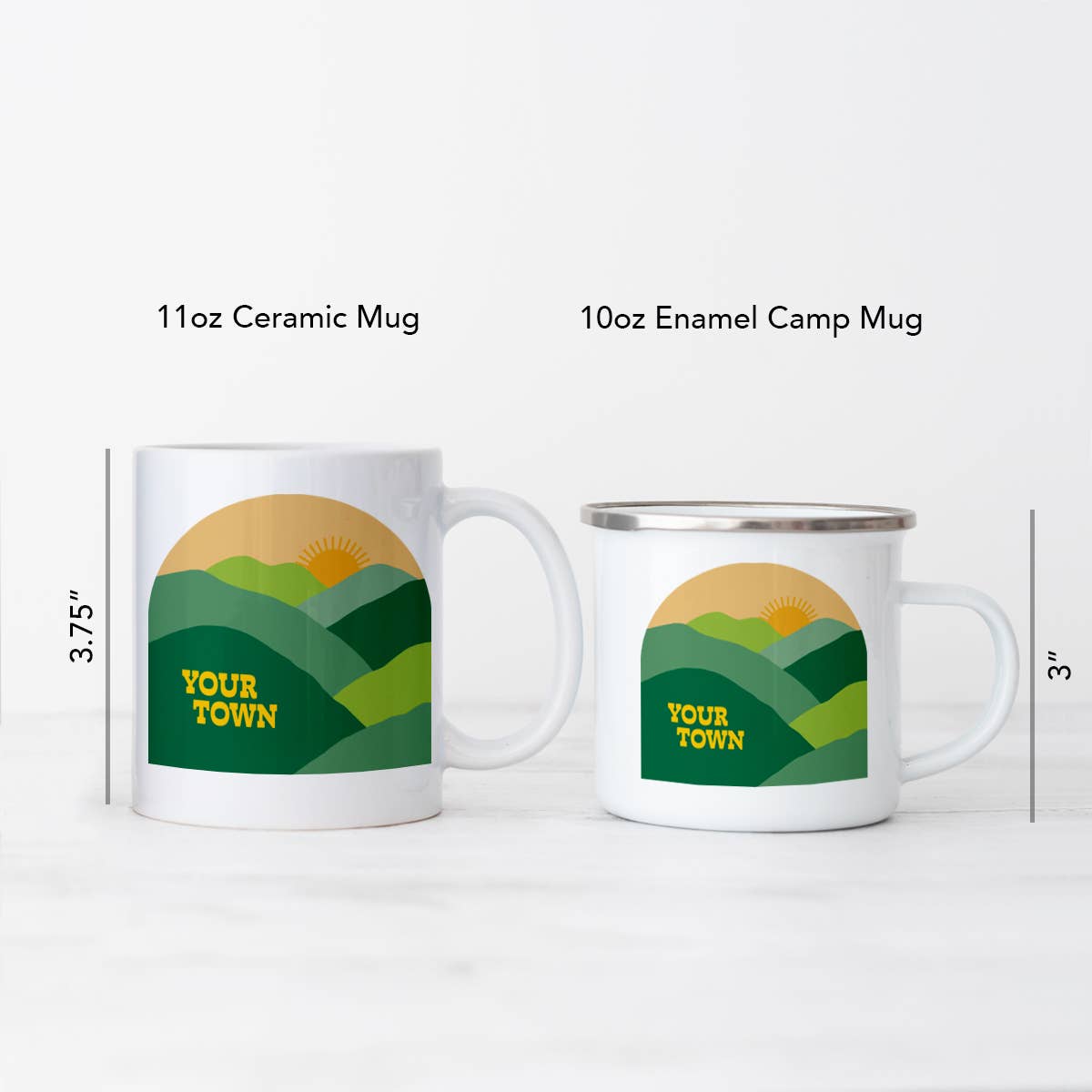 The Berkshires Green Valley View Mug