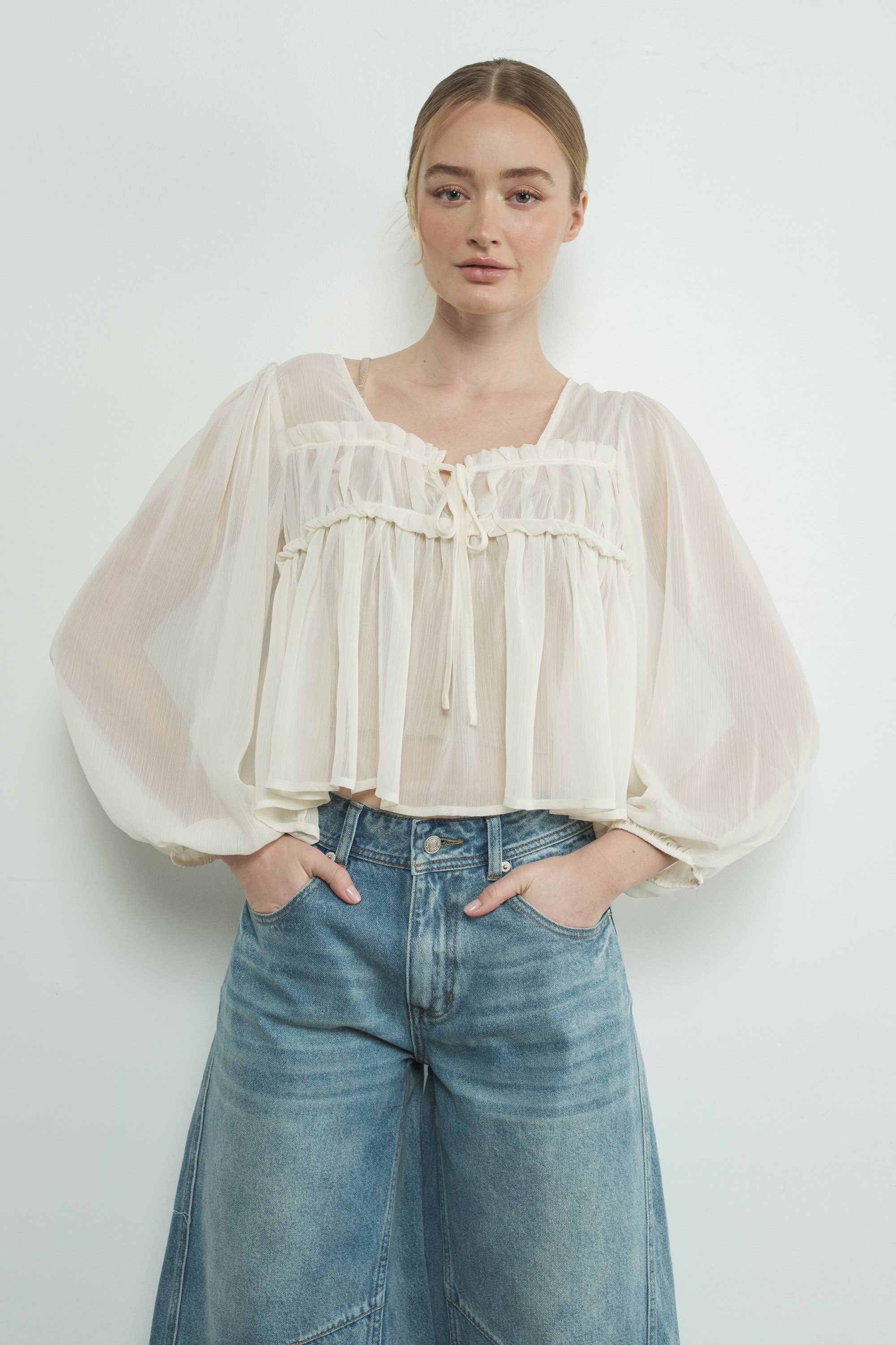 Talia Sheer Blouse