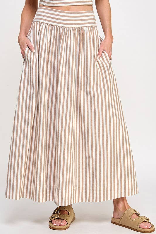 Gemma Striped Skirt