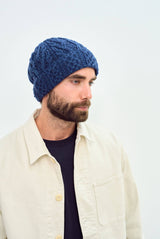 Finlough Aran Hat -  Navy