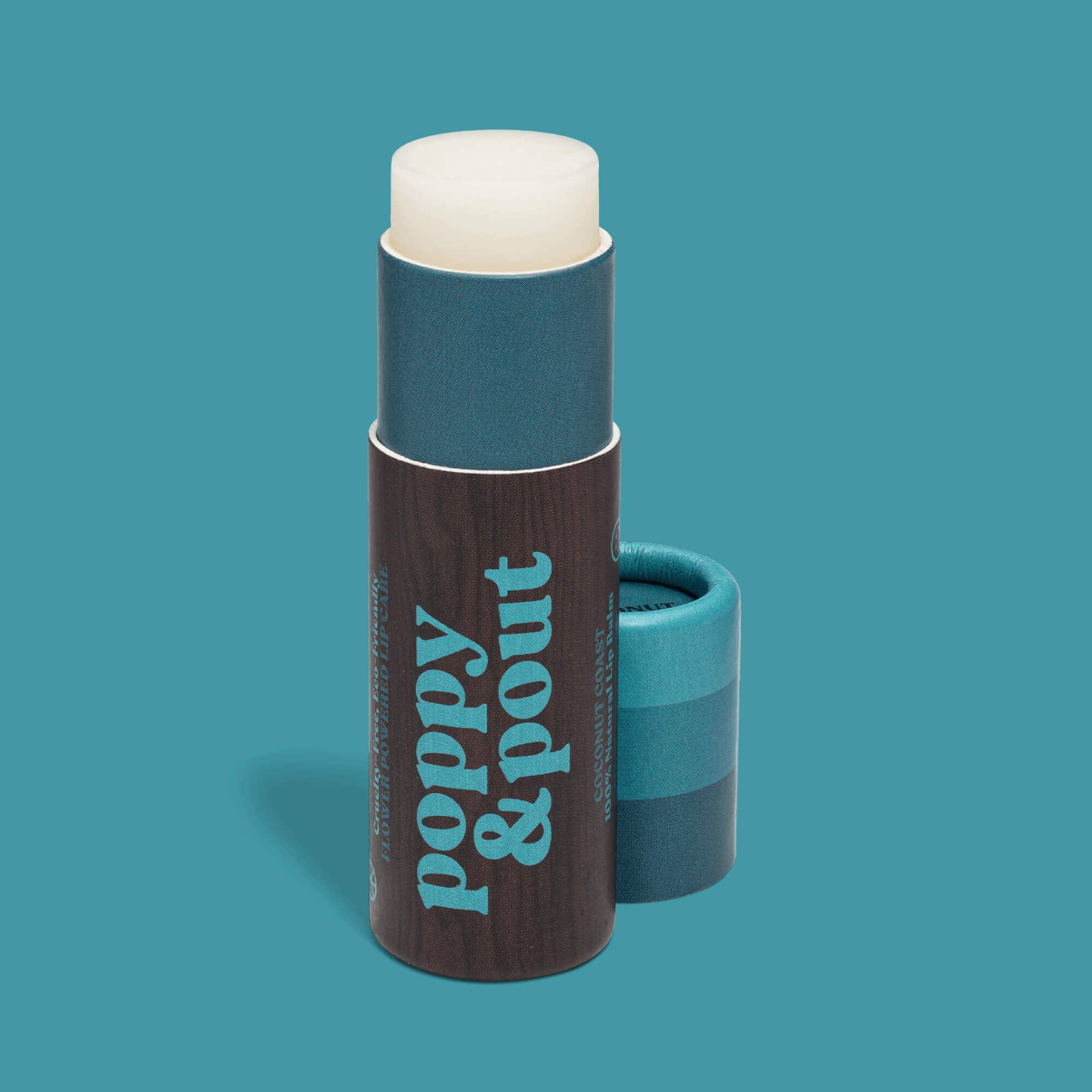 Poppy & Pout Lip Balm, Retro Surf, Coconut Coast