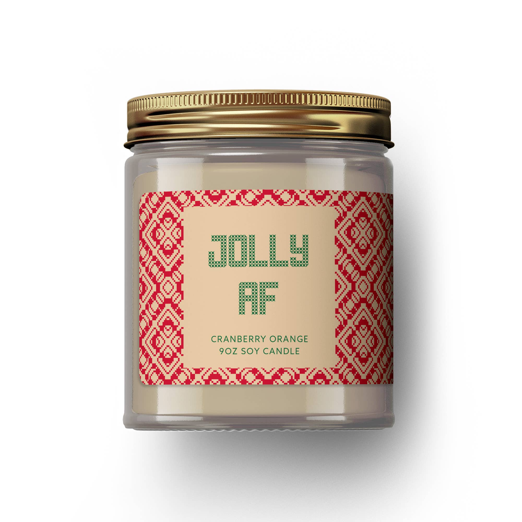 Naughty Sweater - Jolly AF - 9 oz Soy Candle