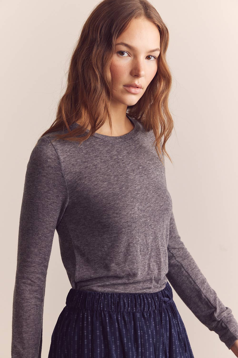 Amente Wool blend lightweight knit top