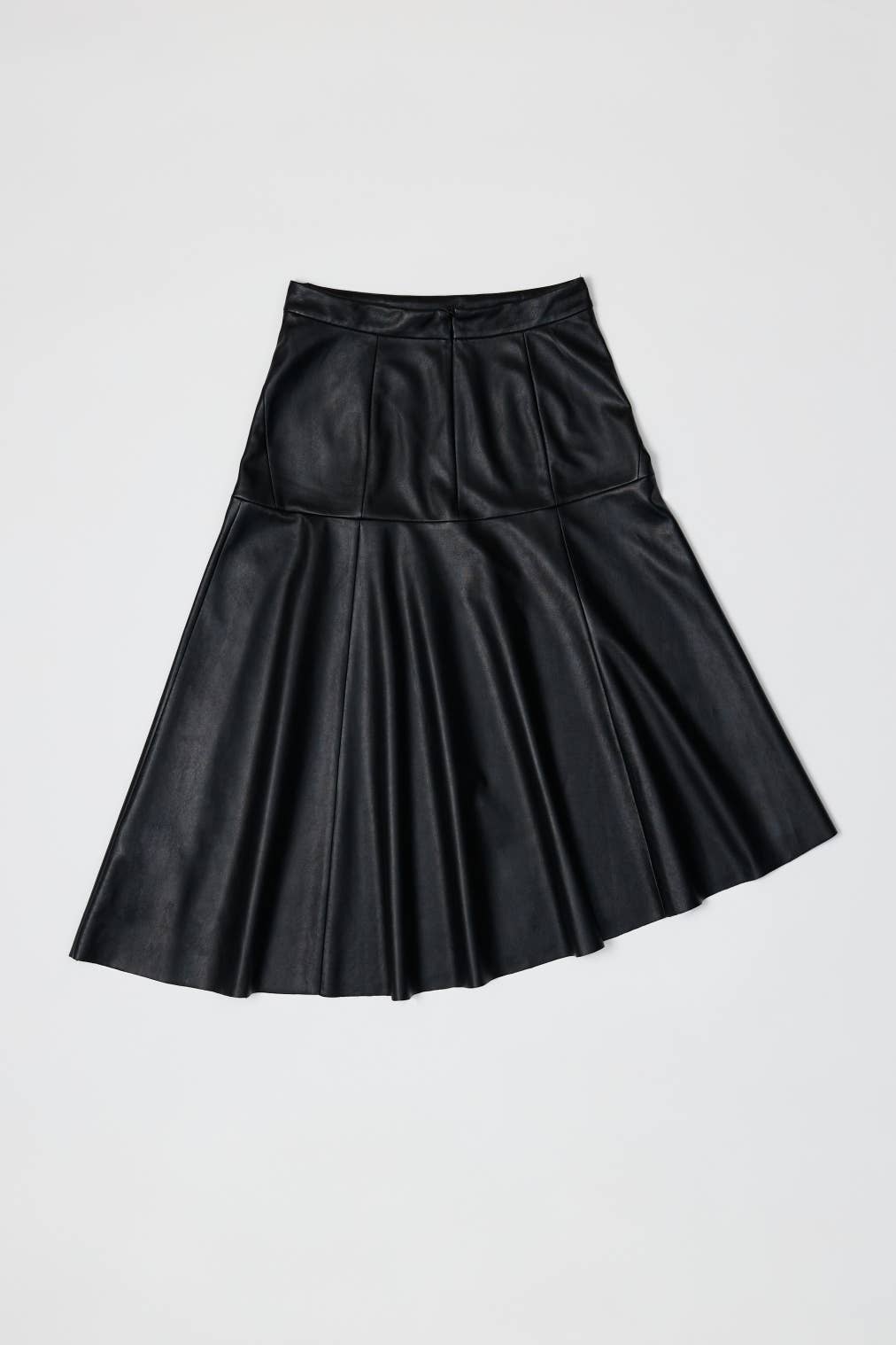 The Issa Skirt | Asymmetrical Faux Leather Skirt