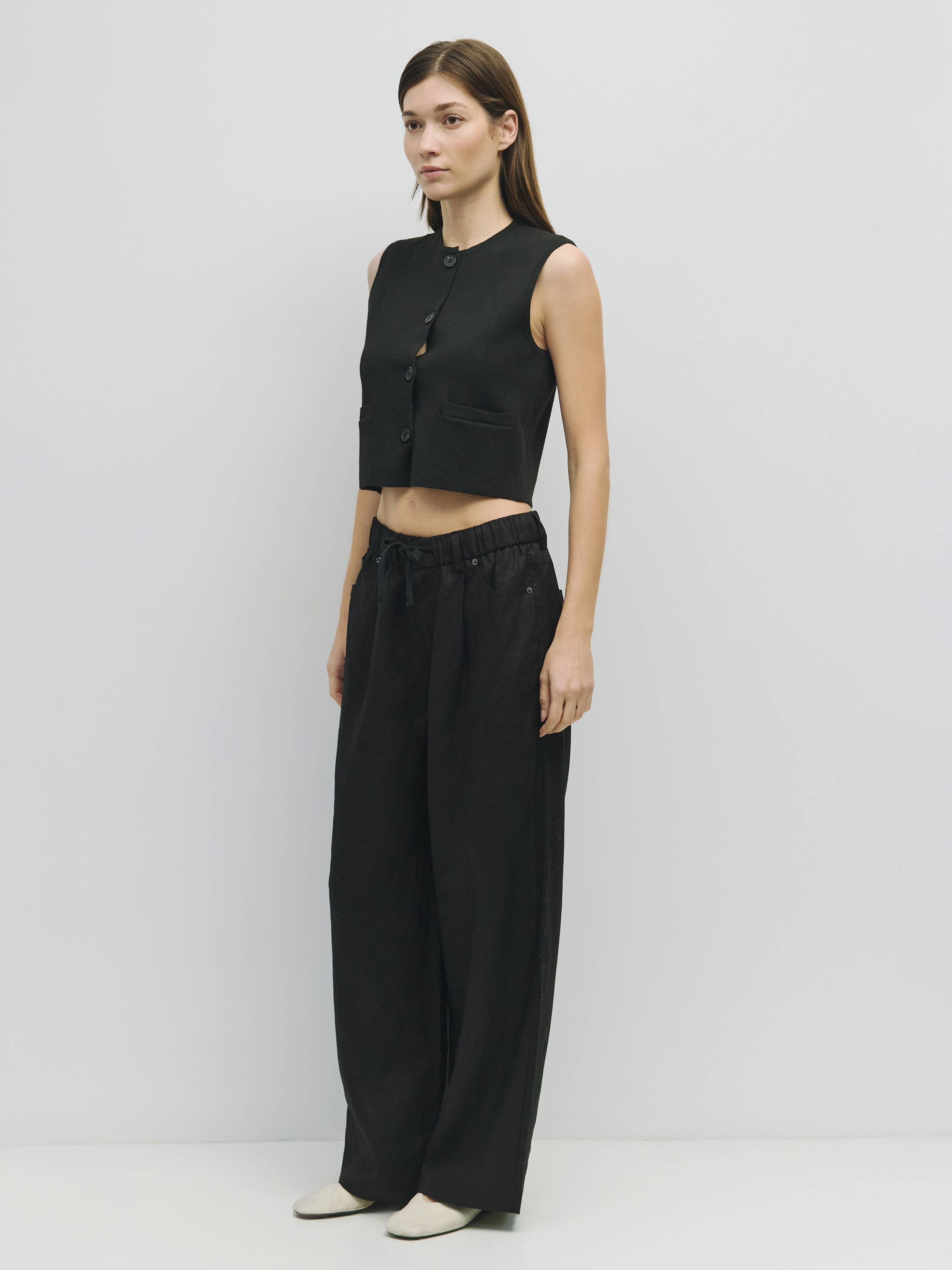 Jeanette Linen Drawstring Pants