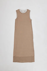 The Eunice Dress | Sleeveless Layered Jersey Knit Dress