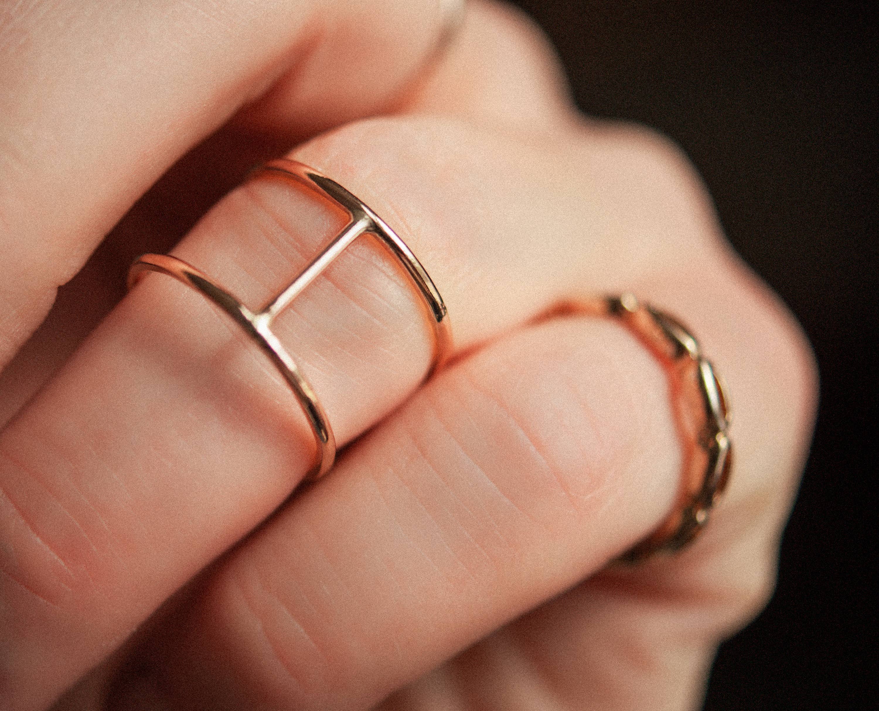 Gold Cage Ring