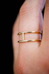 Gold Cage Ring