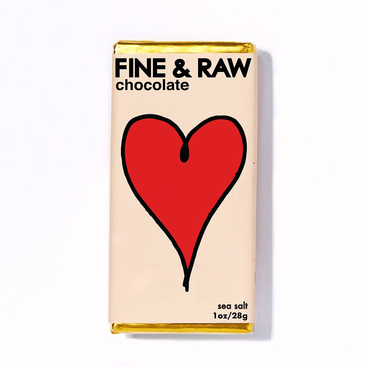 Fine & Raw Sea Salt Chocolate Bar 1oz