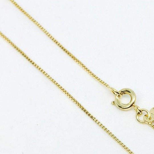 18k Gold Filled Thin Box 16" Chain