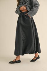 Metallic Balloon Skirt in Black or Bronze