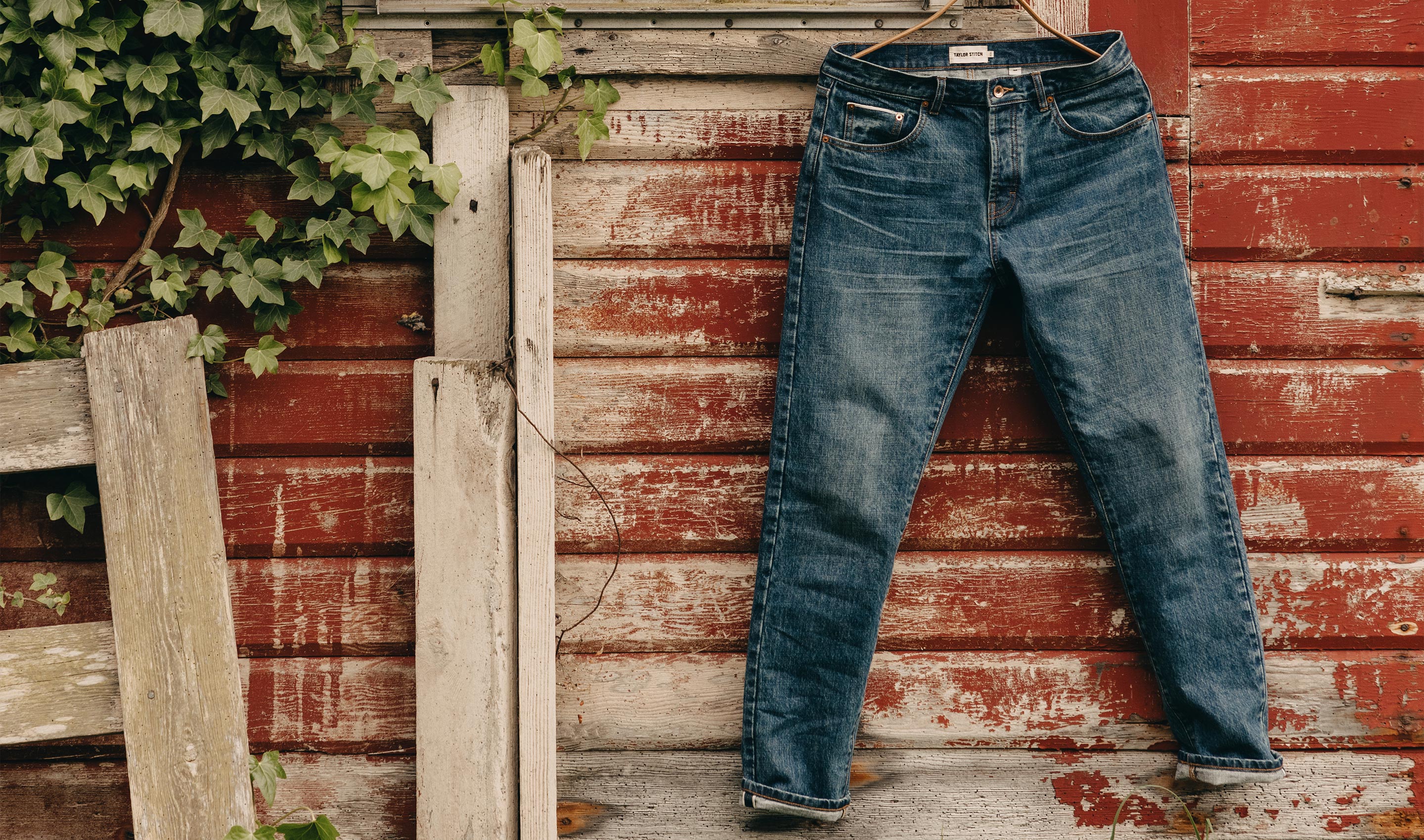 Taylor Stitch Slim Jean in Mid Wash Organic Selvedge