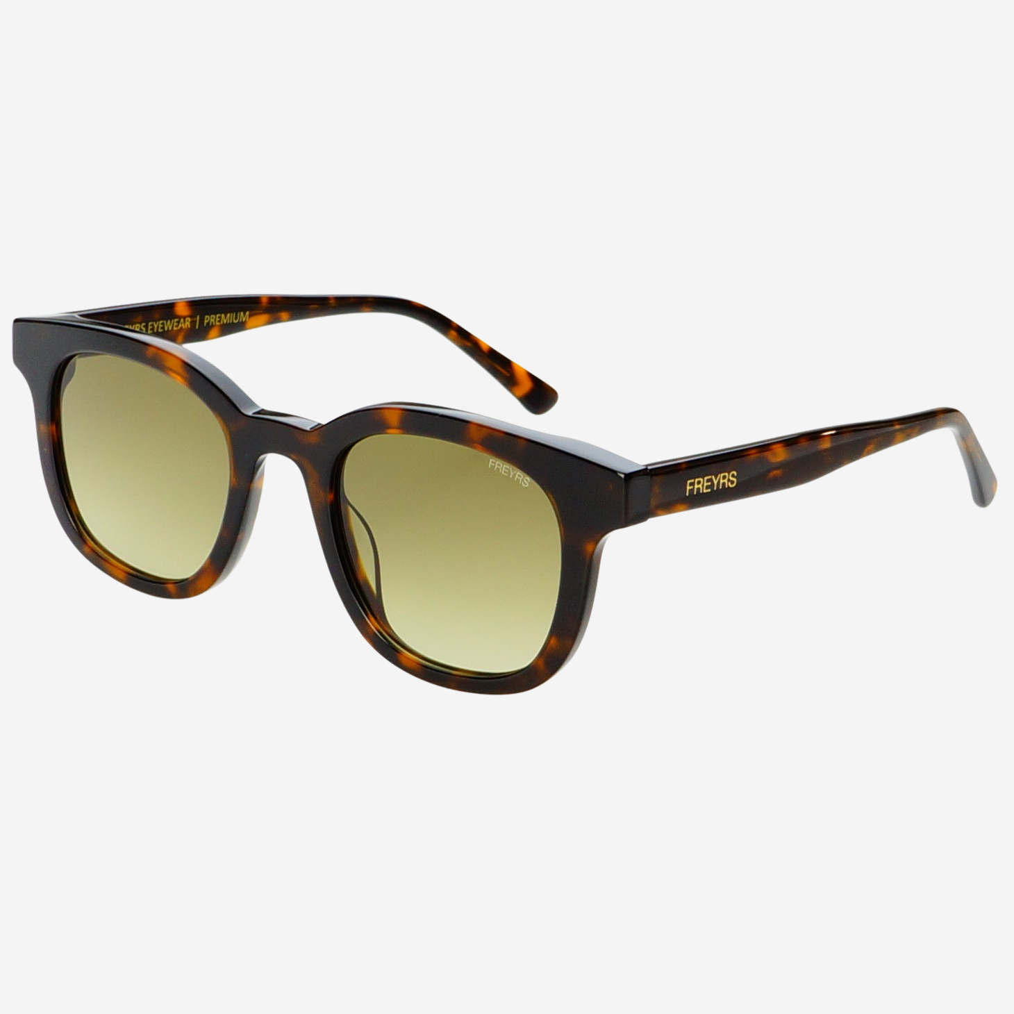 Freyrs Jasper Tortoise/Green Freyrs Unisex Sunglasses