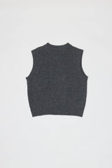 The Liza Relaxed Knitted Vest in Sand