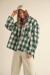 Jade Plaid Shacket