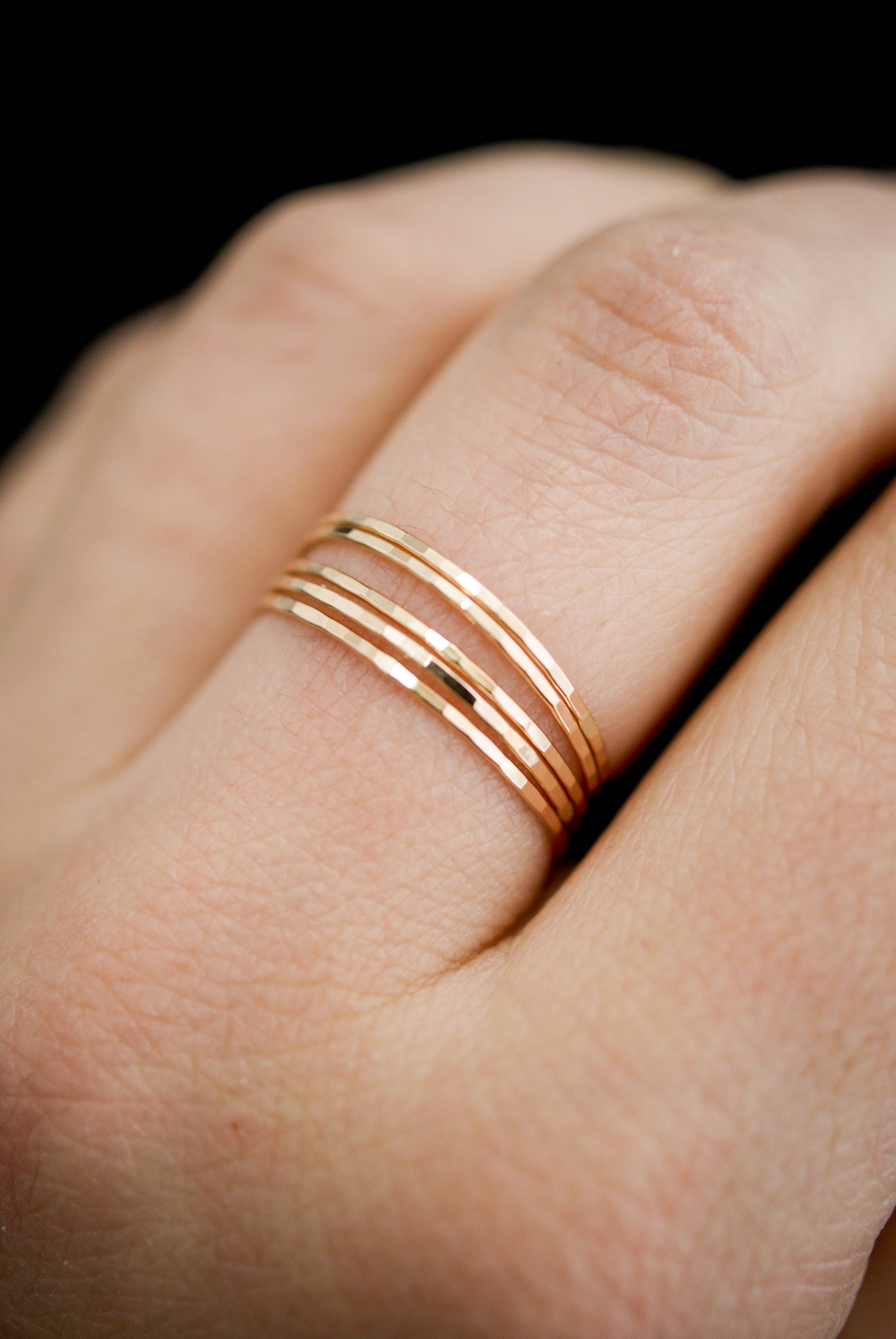 Thin Gold Stacking Ring